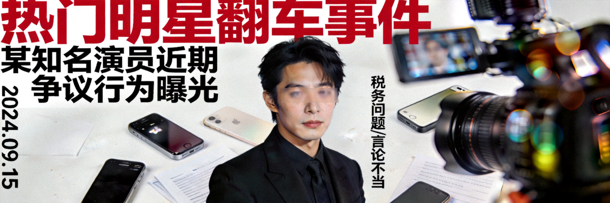 热门明星翻车事件焦点图 - 某知名演员近期争议行为曝光